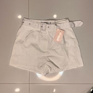 Woman’s White Misguided Shorts